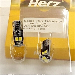 COPPIA LED HERZ T10 360°3W 9-16V CAN BUS 200LM